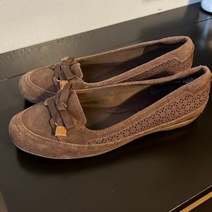 Brown Timberland Falmouth Suede Ballerina Flats